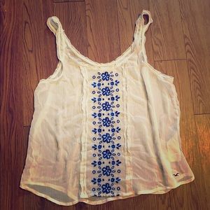 Adorable sheer hollister tank